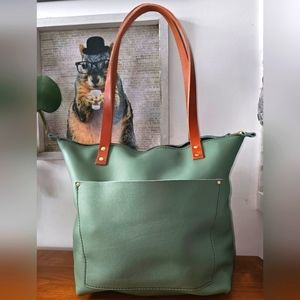 Portland Leather Goods Medium Sage Tote